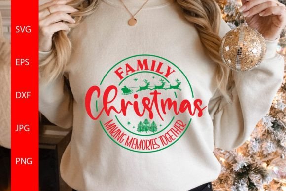 Family Christmas SVG: Graphics for T-Shirt Designs