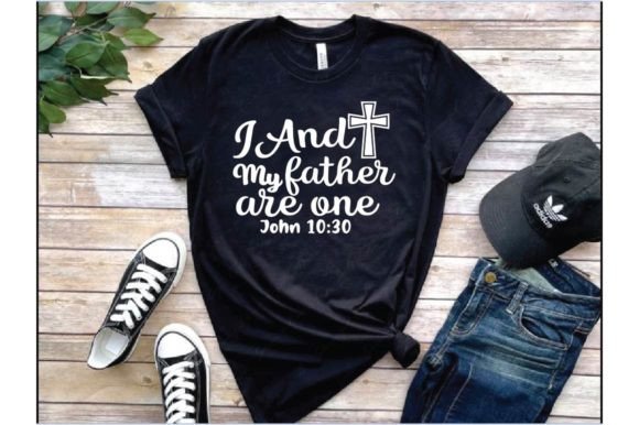 I and My Father Are One John Graphics for T-Shirt Designs