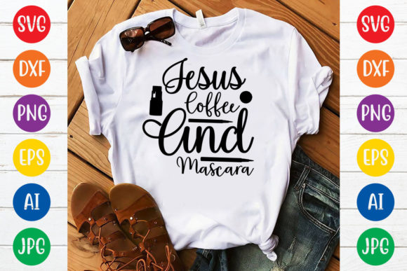 Jesus Coffee Mascara SVG for Graphics & T-Shirt Designs