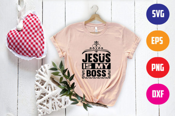 JESUS is My Boss Baseball Graphics & T-Shirt Designs