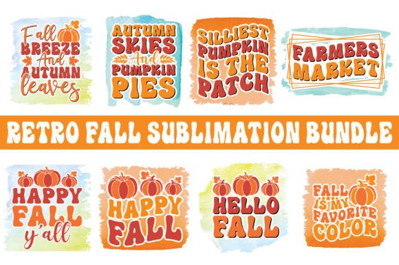Retro Fall Bundle: Graphics for T-Shirt Designs